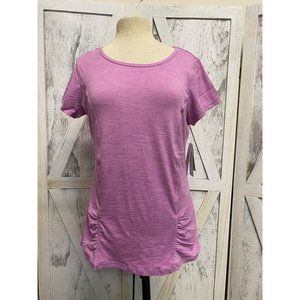 Yoga Top Women's Fitness Open Back Slim Fit Moisture Wicking Breathable Pink